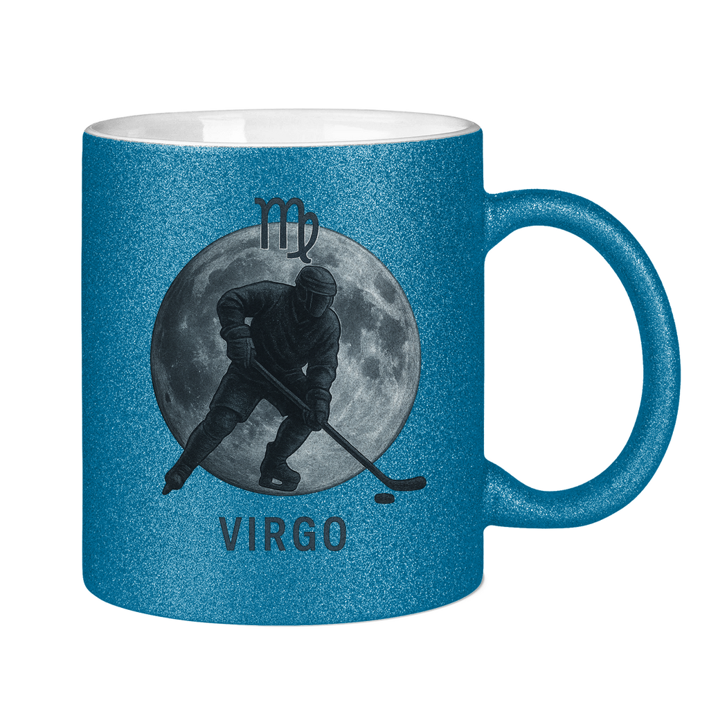 Glitzertasse STERNZEICHEN VIRGO / JUNGFRAU