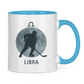 Tasse zweifarbig STERNZEICHEN LIBRA / WAAGE