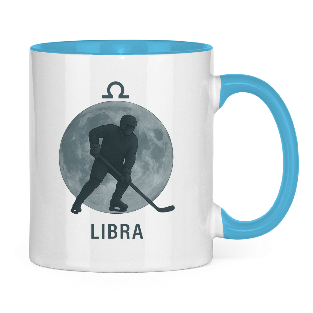 Tasse zweifarbig STERNZEICHEN LIBRA / WAAGE
