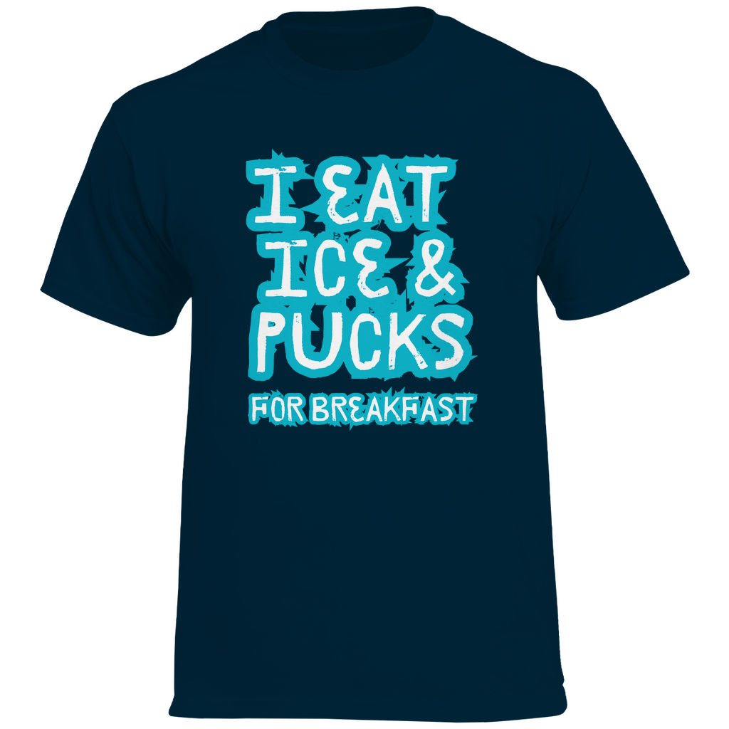 T-Shirt EAT ICE & PUCKS FOR BREAKFAST