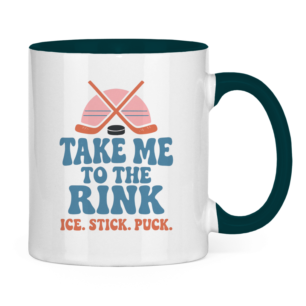 Tasse zweifarbig TAKE ME TO THE RINK