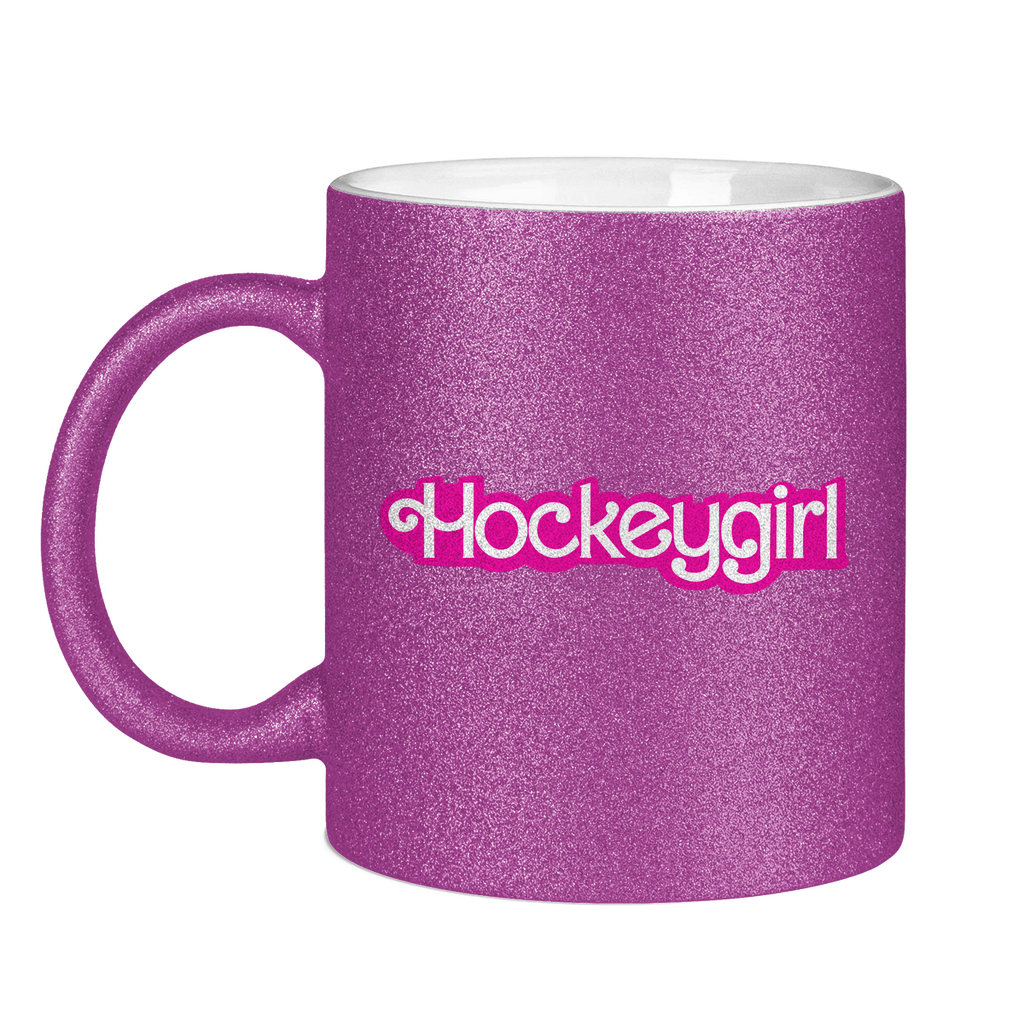 Glitzertasse HOCKEYGIRL SCHRIFT