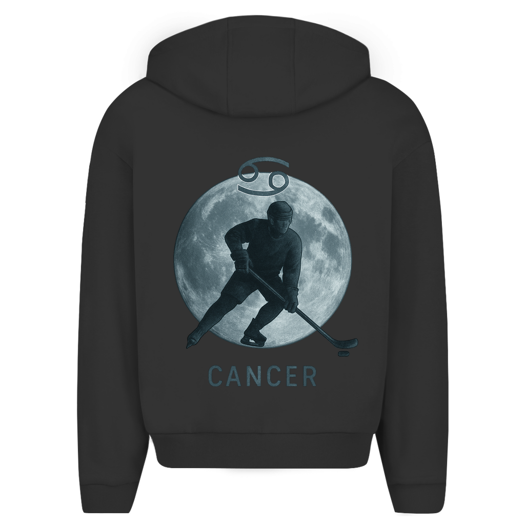 Oversize Zipper STERNZEICHEN CANCER / KREBS (front&back)