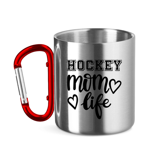 Edelstahltasse HOCKEY MOM LIFE
