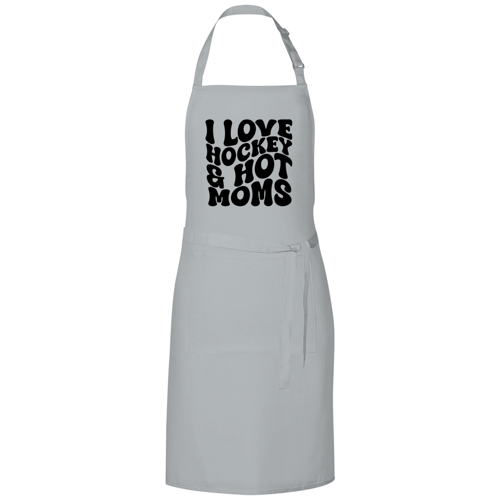 Grillschürze I LOVE HOCKEY & HOT MOMS