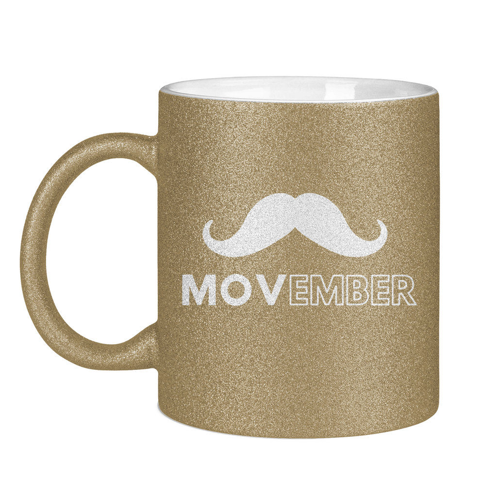 Glitzertasse MOVEMBER