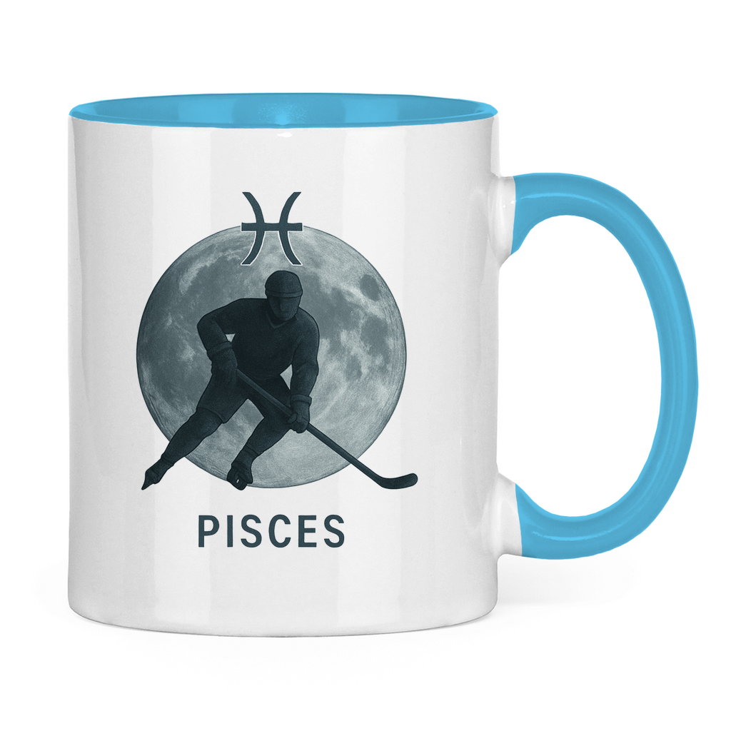 Tasse zweifarbig STERNZEICHEN PISCES / FISCH