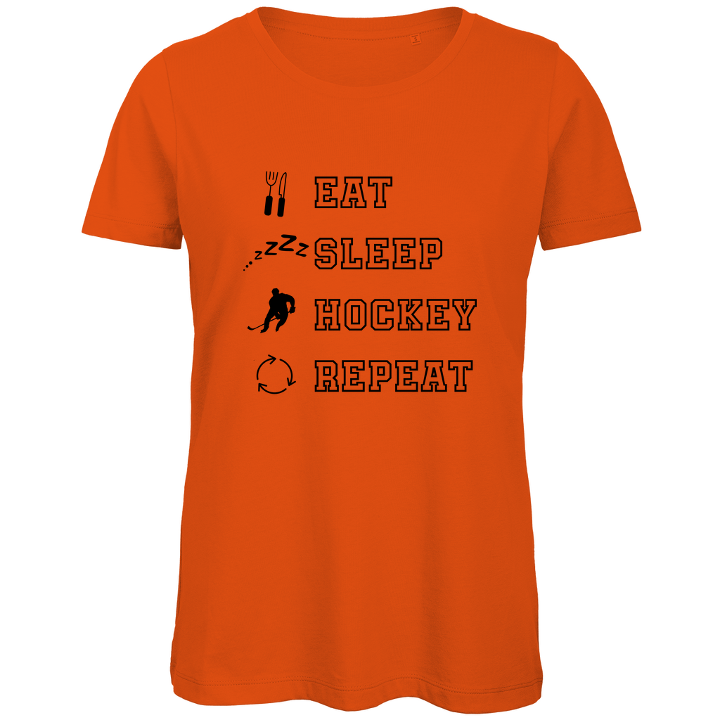 Ladies T-Shirt EAT, SLEEP REPEAT