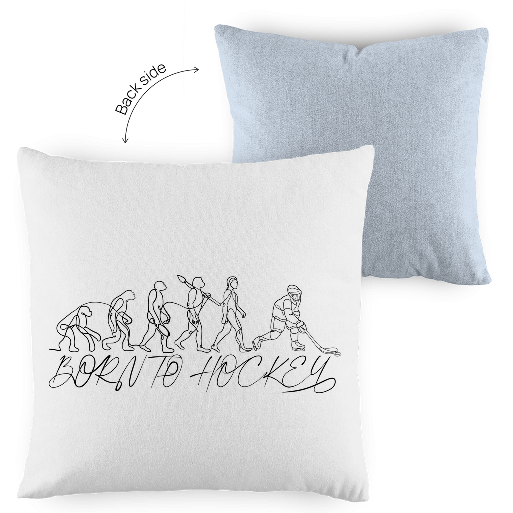 Kopfkissen zweifarbig BORN TO HOCKEY EVULUTION