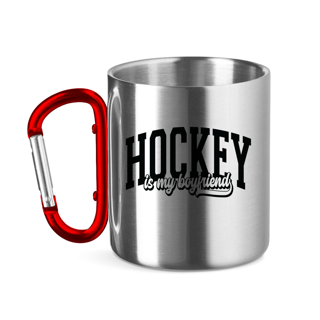 Edelstahltasse HOCKEY IS MY BOYFRIEND