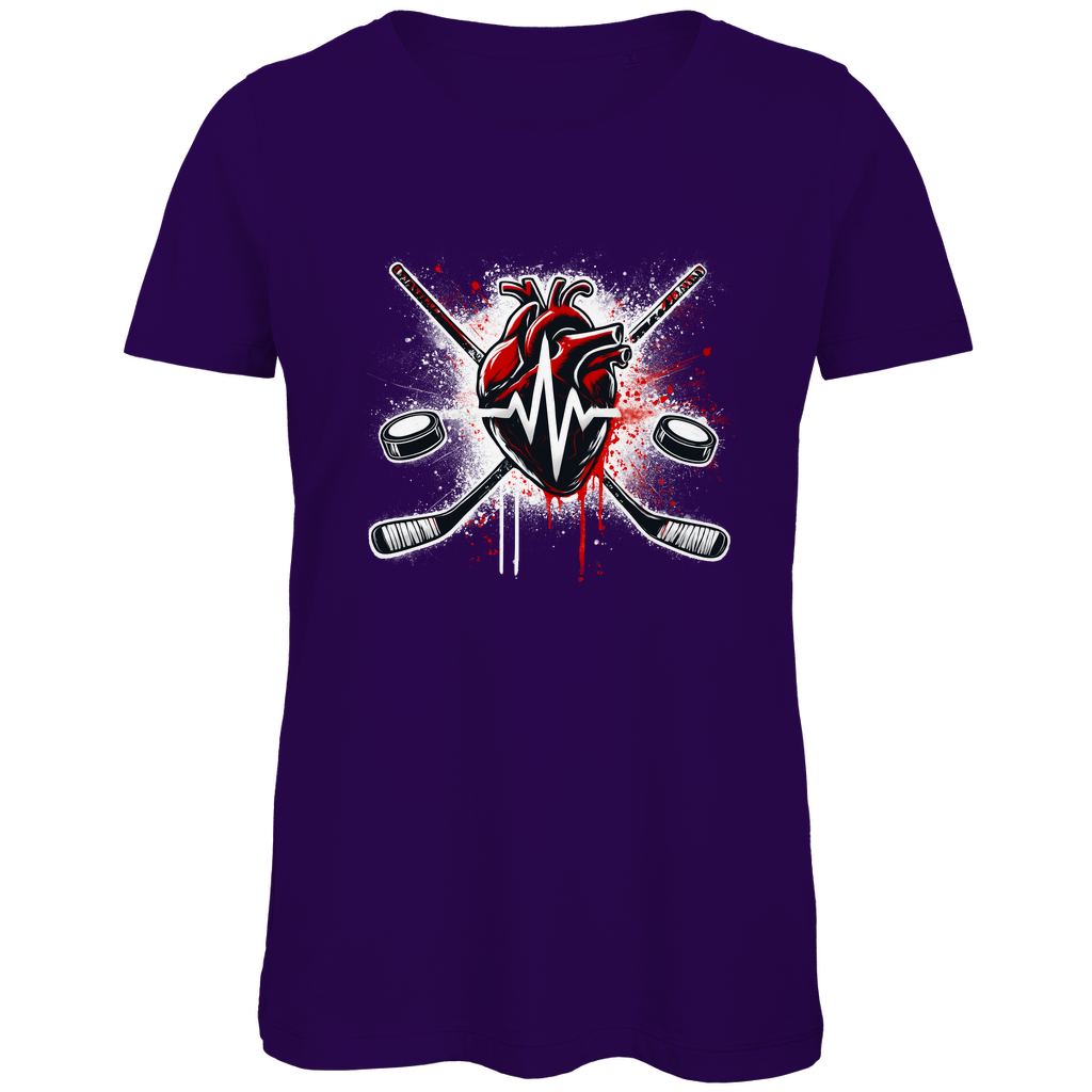 Ladies T-Shirt HOCKEY HEARTBEAT