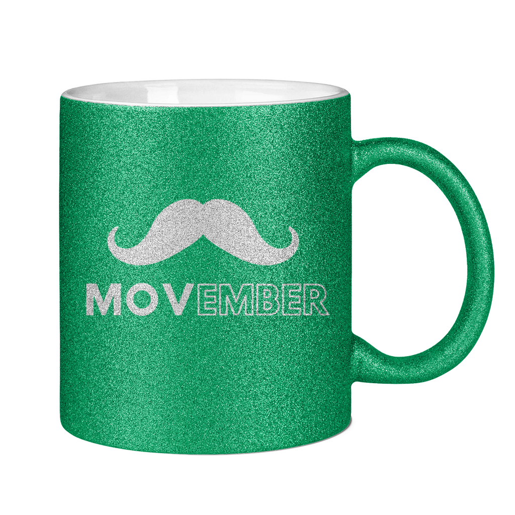 Glitzertasse MOVEMBER