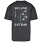 Oversize T-Shirt NEVER SKATE ALONE DOG (back)