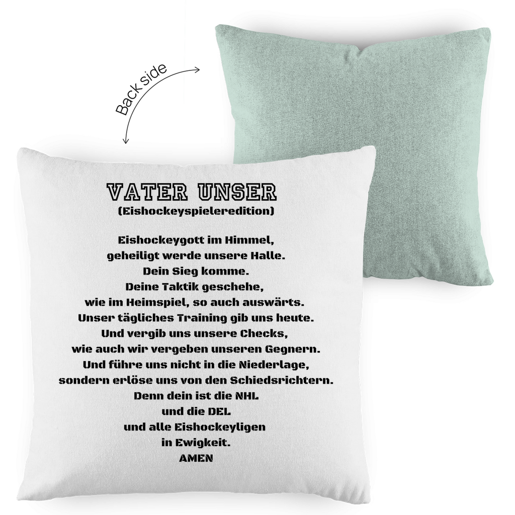 Kopfkissen zweifarbig VATER UNSER SPIELER