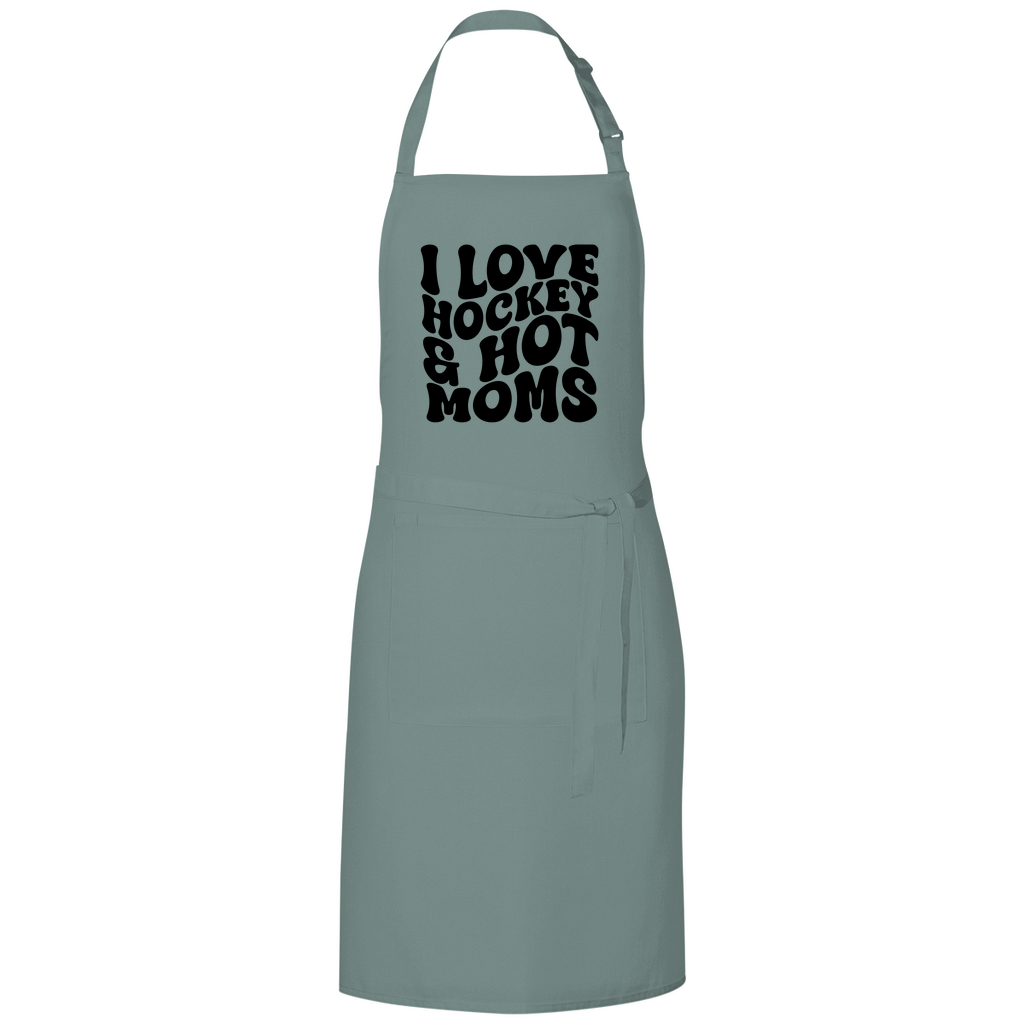 Grillschürze I LOVE HOCKEY & HOT MOMS