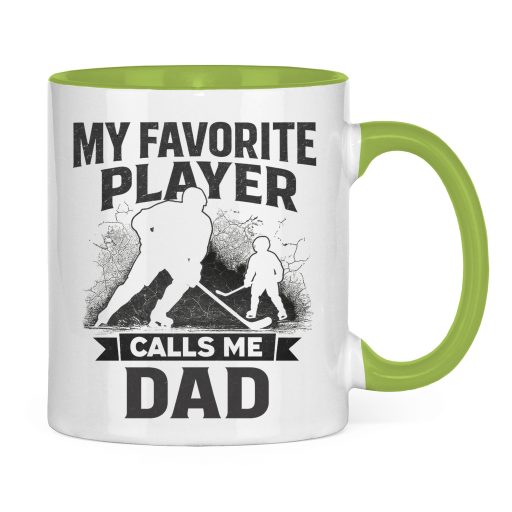 Tasse zweifarbig HOCKEYDAD FAVORITE PLAYER
