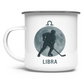 Emaille Tasse STERNZEICHEN LIBRA / WAAGE