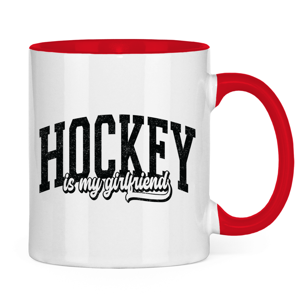 Tasse zweifarbig HOCKEY IS MY GIRLFRIEND