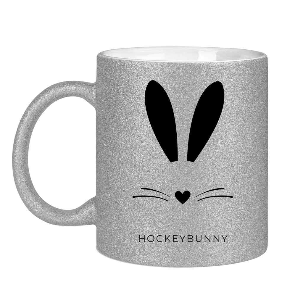 Glitzertasse HOCKEYBUNNY