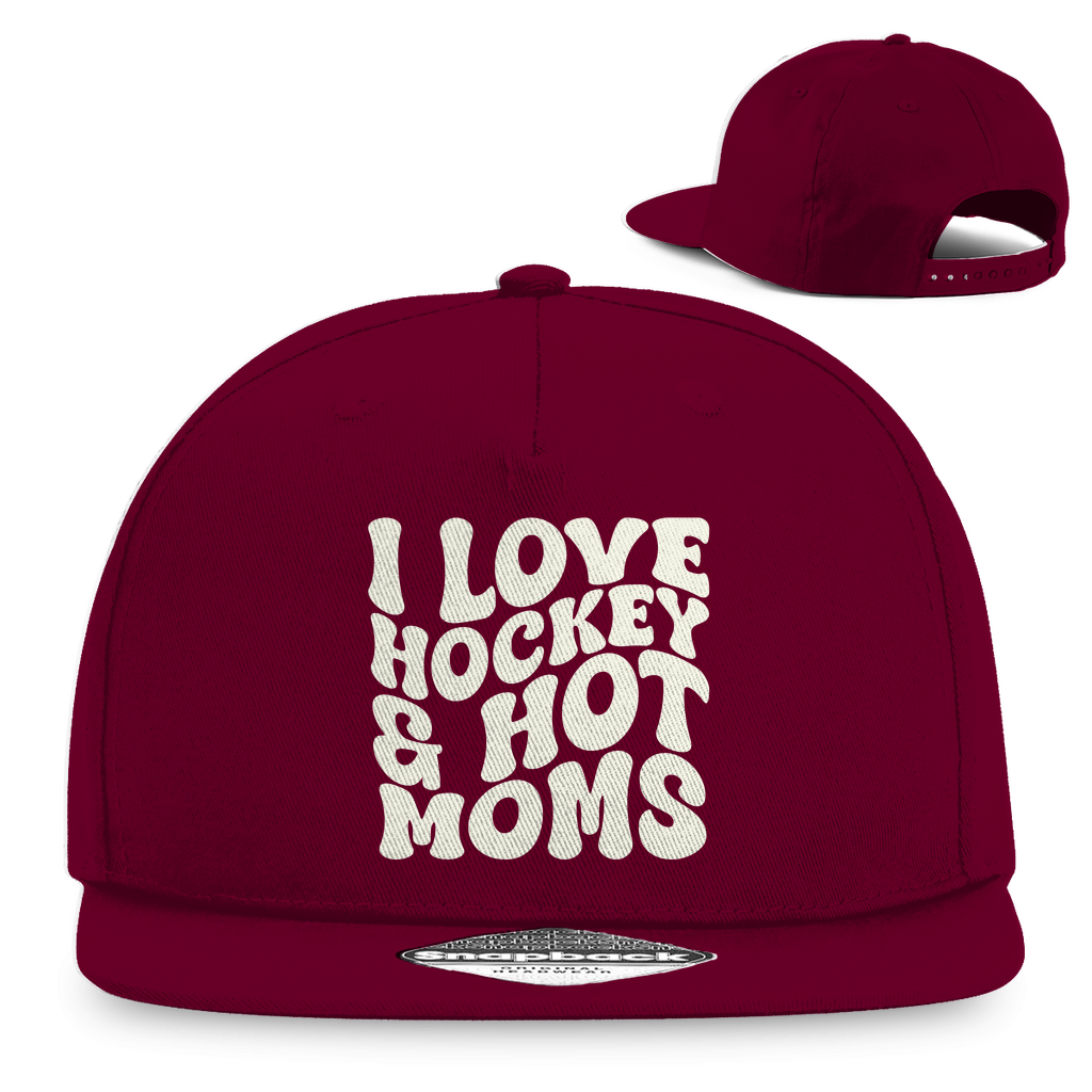 Snapback I LOVE HOCKEY & HOT MOMS