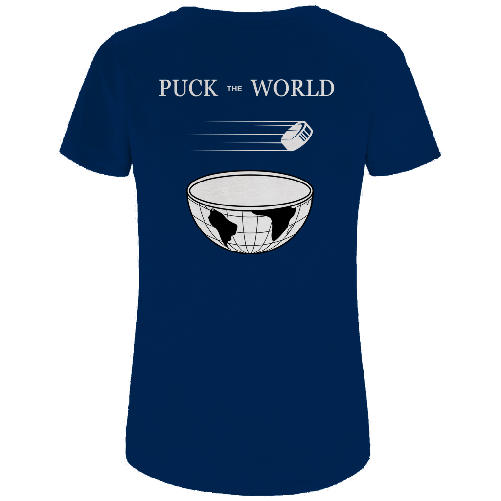 Ladies T-Shirt PUCK THE WORLD (front&back)