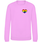 Kids Sweatshirt RAINBOW SKATE HEART