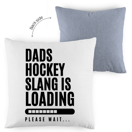 Kopfkissen zweifarbig HOCKEYDADS SLOGAN
