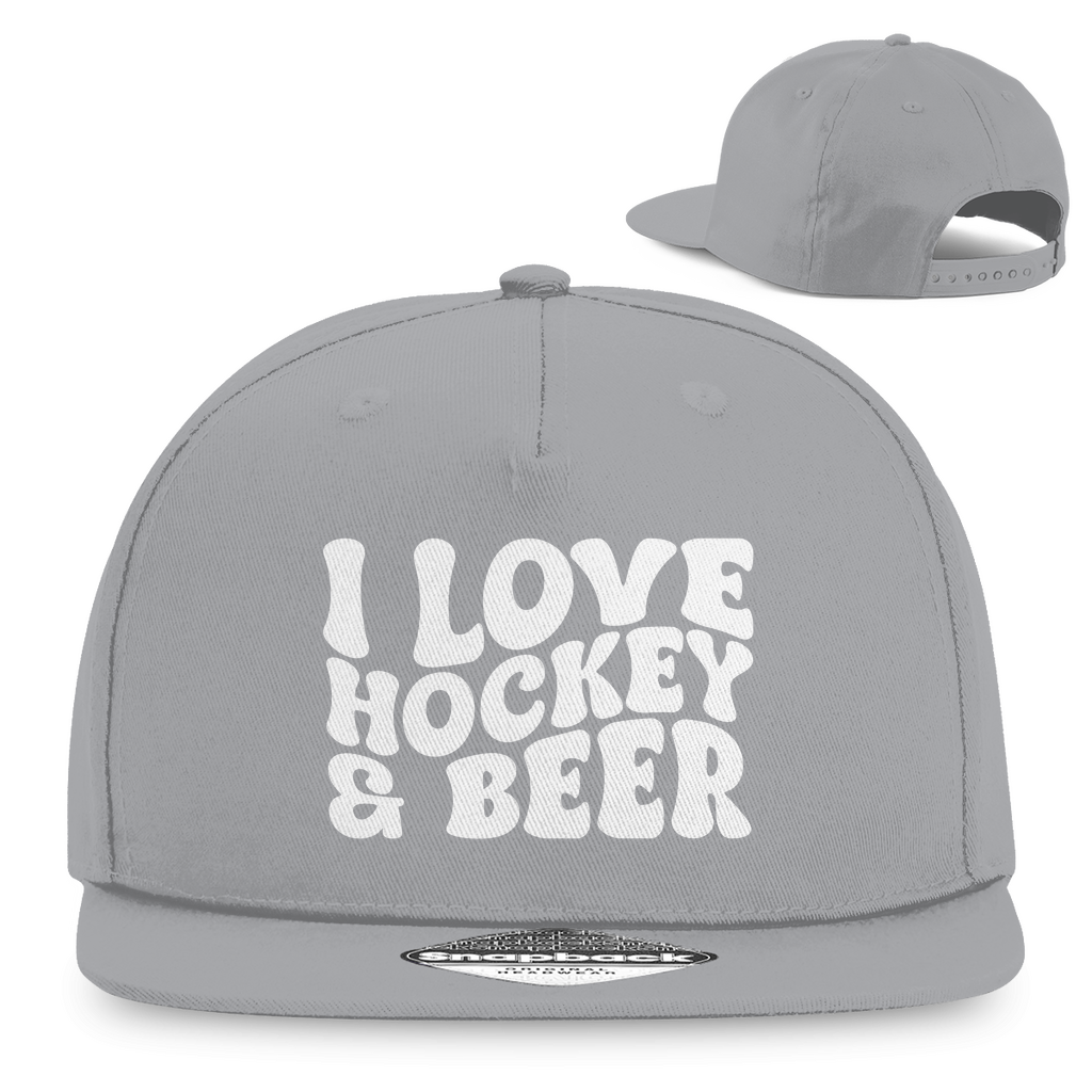 Snapback I LOVE HOCKEY & BEER