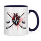 Tasse zweifarbig HOCKEY HEARTBEAT