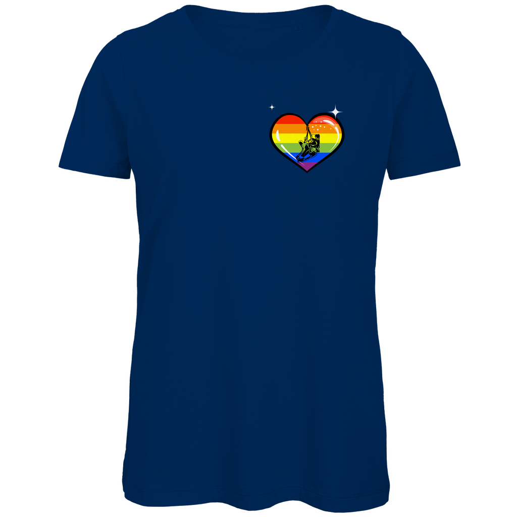 Ladies T-Shirt RAINBOW SKATE HEART