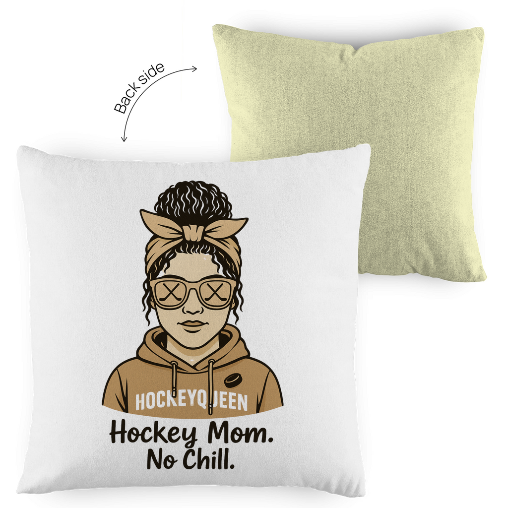 Kopfkissen zweifarbig HOCKEY MOM - NO CHILL