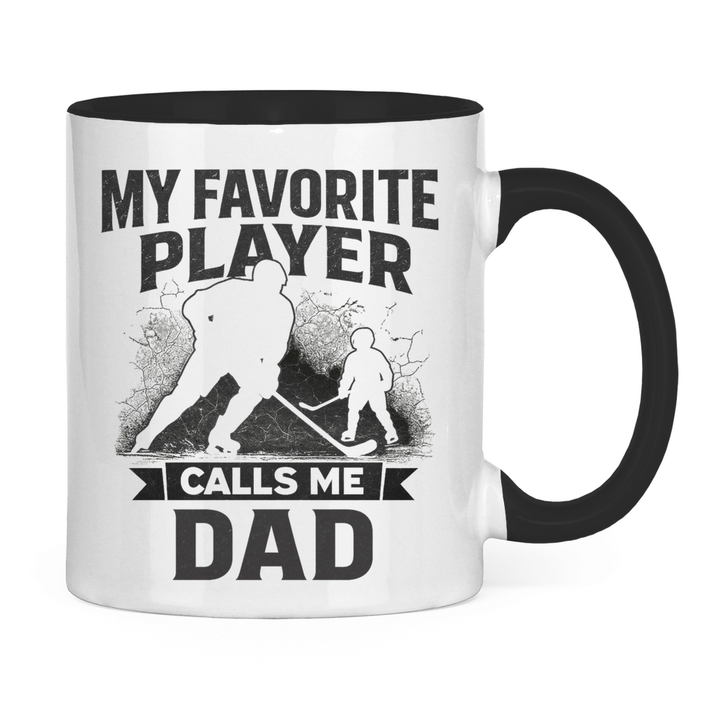 Tasse zweifarbig HOCKEYDAD FAVORITE PLAYER