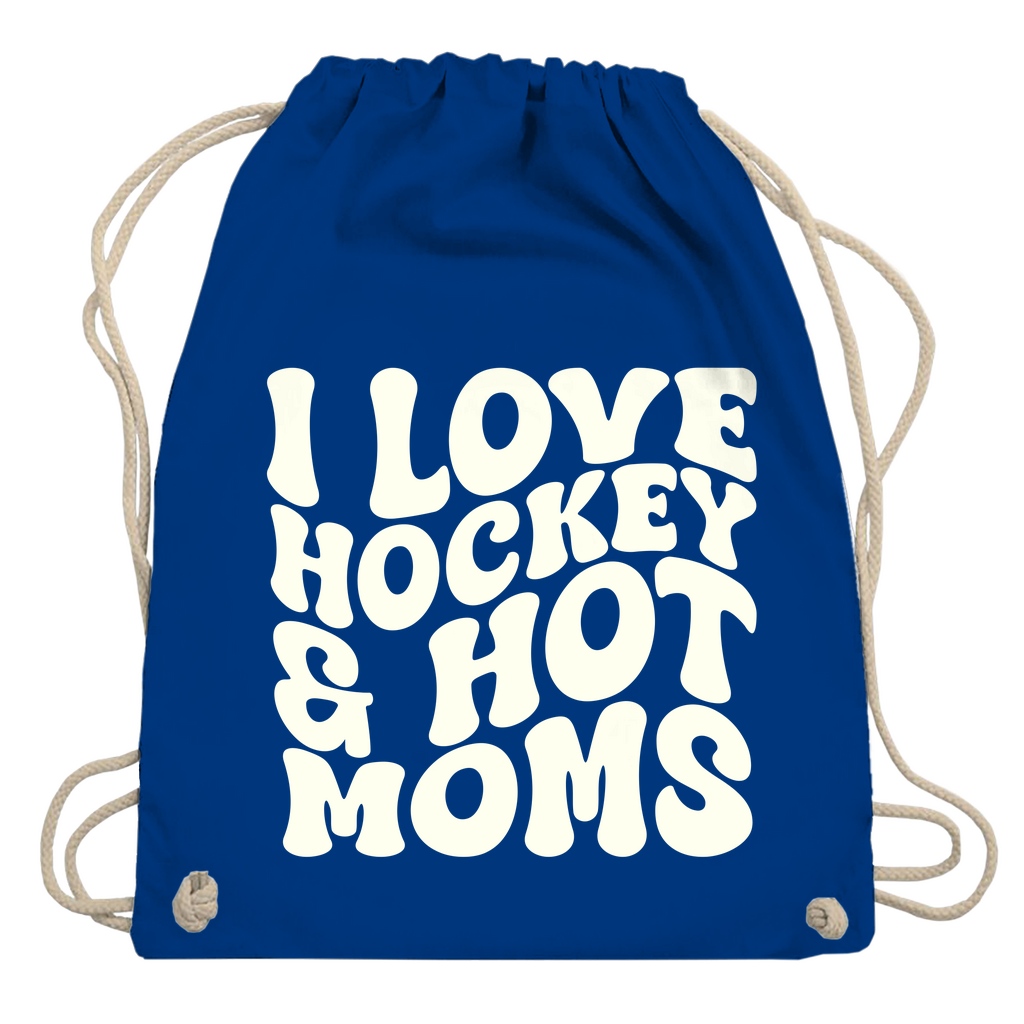 Turnbeutel I LOVE HOCKEY & HOT MOMS