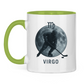 Tasse zweifarbig STERNZEICHEN VIRGO / JUNGFRAU