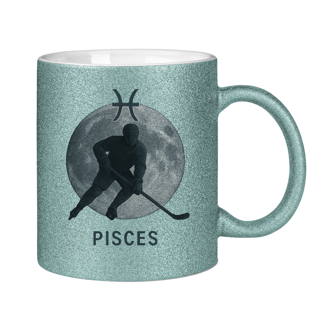 Glitzertasse STERNZEICHEN PISCES / FISCH