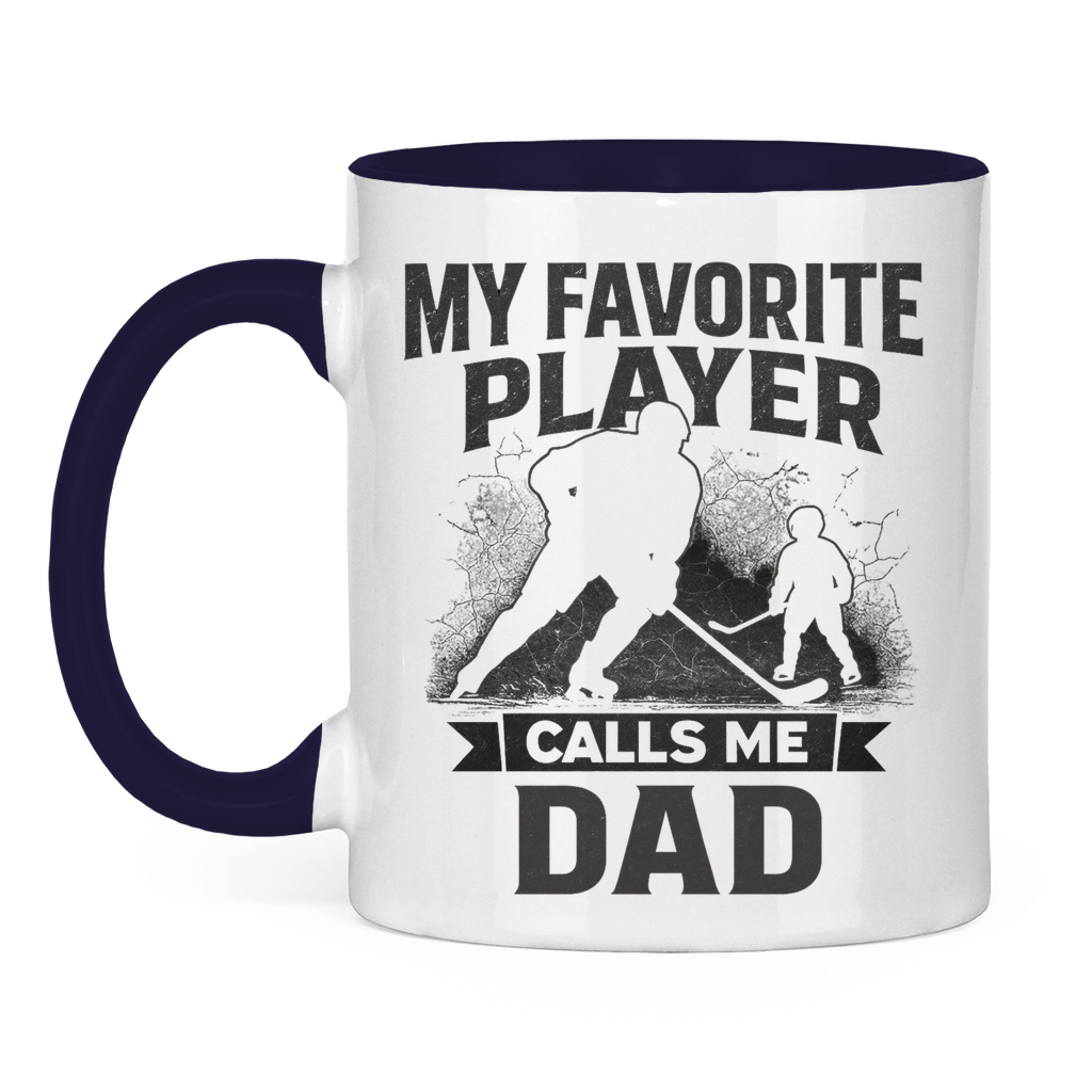Tasse zweifarbig HOCKEYDAD FAVORITE PLAYER