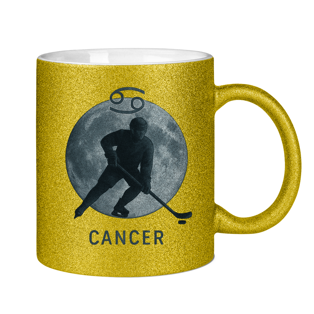 Glitzertasse STERNZEICHEN CANCER / KREBS