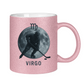 Glitzertasse STERNZEICHEN VIRGO / JUNGFRAU