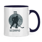 Tasse zweifarbig STERNZEICHEN SCORPIO / SKORPION