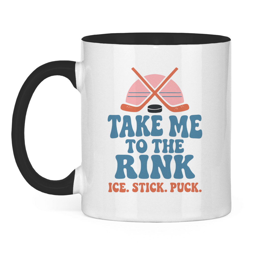Tasse zweifarbig TAKE ME TO THE RINK
