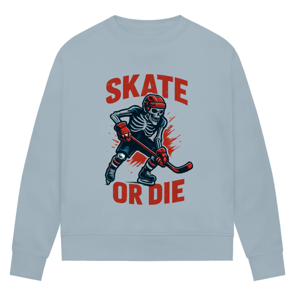 Ladies Sweatshirt HALLOWEEN SKATE OR DIE