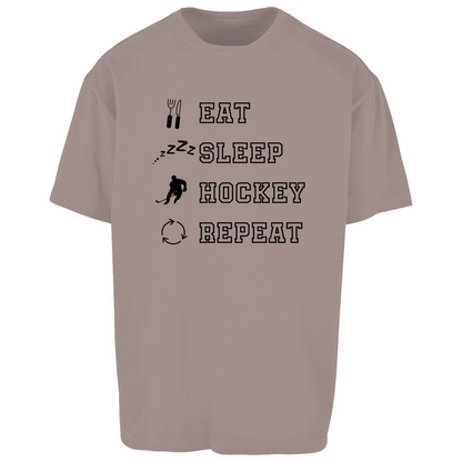 Oversize T-Shirt EAT, SLEEP REPEAT