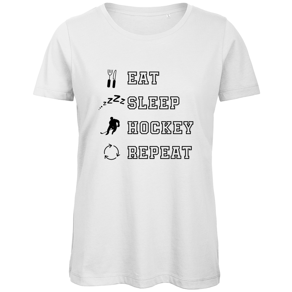 Ladies T-Shirt EAT, SLEEP REPEAT