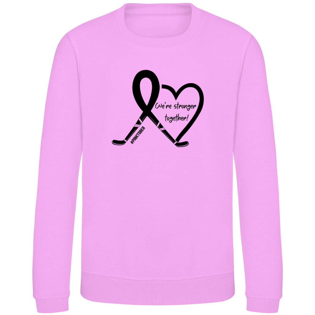 Kids Sweatshirt PINKTOBER STRONGER TOGETHER