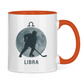 Tasse zweifarbig STERNZEICHEN LIBRA / WAAGE