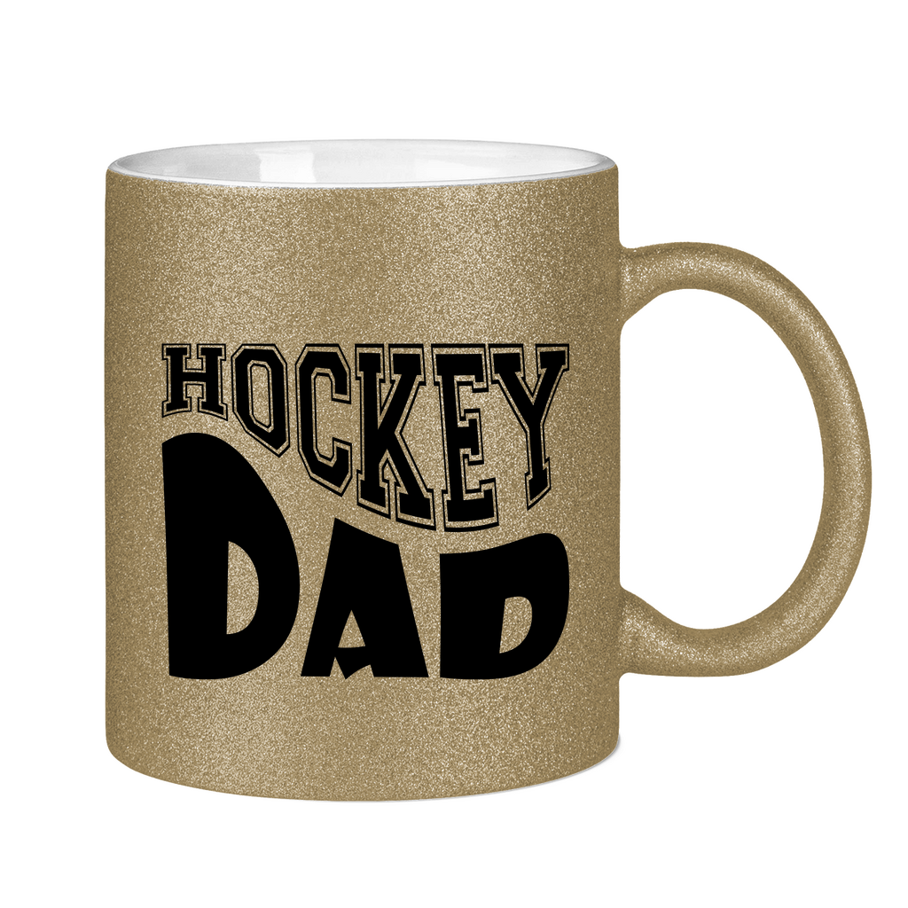 Glitzertasse HOCKEYDAD WAVE