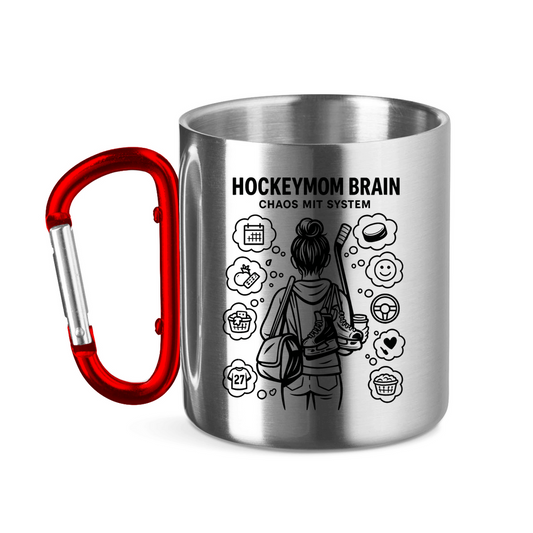 Edelstahltasse HOCKEYMOM BRAIN