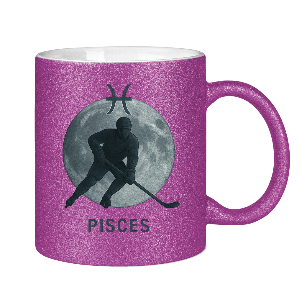 Glitzertasse STERNZEICHEN PISCES / FISCH