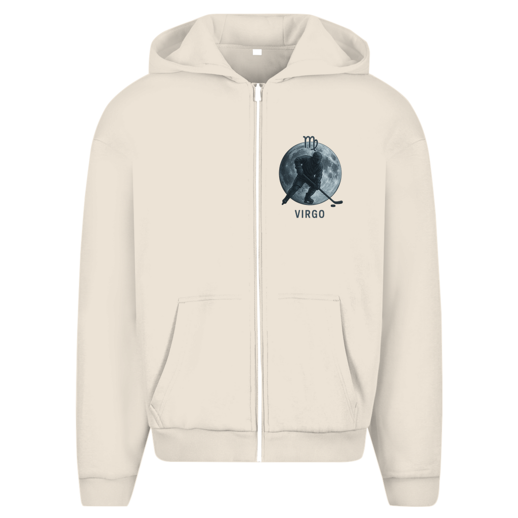 Oversize Zipper STERNZEICHEN VIRGO / JUNGFRAU (front&back)