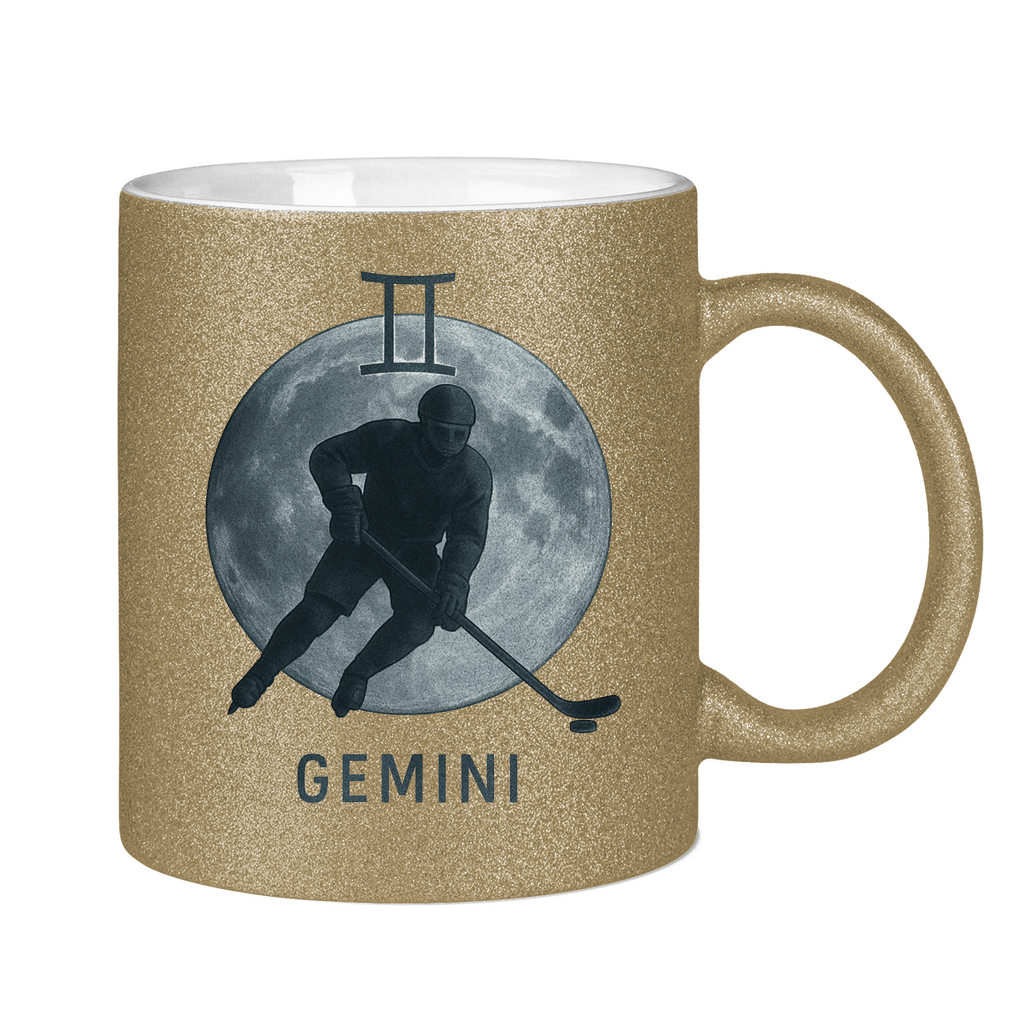 Glitzertasse STERNZEICHEN GEMINI / ZWILLING